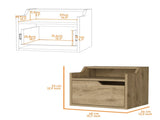 Macadamia Dual-Shelf Display Nightstand B062P175141