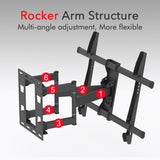 ZNTS TMDS-106 40-75" Flat Tilting TV Wall Mount with Spirit Level 12362132