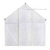 6x8 Hybrid Polycarbonate Greenhouse Silver 25412414