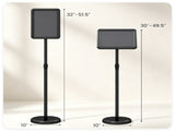 Adjustable Floor Standing Sign Holder, 8.5"x11" Front Loading Snap Frame with 360&deg Rotatable 65070845