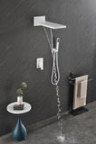 Shower System,Waterfall Rainfall Shower Head with Handheld, Shower Faucet Set for Bathroom Wall W92864249