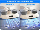 72000 Times/Min Tapping Mattress Vacuum Cleaner with UV-C Sanitizing Light, 9000PA & 15000PA Dual 87438808