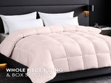 2-Pack Pink Oversized Duvet Inserts. Made from comfortable, breathable fabric, these plump 65105170