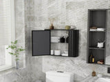 Wall-Mounted Bathroom Cabinet with Mirror, Metal Framed Mirrored Door Medicine Cabinet, 2 Inner W3122P272885