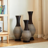 Desktop Vase, Brown Decorative Floor Vase, Classic and Neat Floor Vase, High Independent Flower W2796P261479