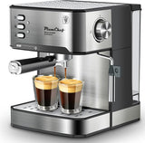 ZNTS 20 Bar Professional Espresso Machine with Milk Frother, Single & Double Shot, ESE Pod Compatible, W1002P292437