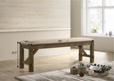 Raven Wood Fabric Upholstered Dining Bench T2574P164515