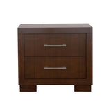2 Drawers MDF Nightstand in Cappuccino Finish B016P254379