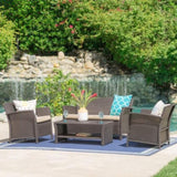 ST LUCIA 4PC SOFA SET 54675.00BRN