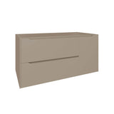 DAX Cenit Single Vanity Cabinet with 2 Drawers 1 Door 40 Inches Matt Moka B2702P227049