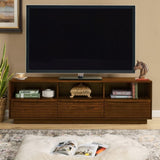 63" Mid-Century Modern TV Stand for TVs up to 75", Thick Sturdy Farmhouse Entertainment Cabinet, W1801P288509