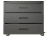 Heavy-Duty Metal Storage Cabinet with Wheels - 3 Drawer Tool Cabinet for Garage, Office, and Home 68821751