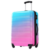 Hardshell Luggage Sets 3 Piece Gradient Color Expandable Suitcase with Spinner Wheels and TSA Lock N732P184448W