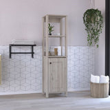 St. Clair Linen Cabinet, Two Interior Shelves, Two Open Shelves, Single Door B070P188850