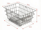 Scooter Rear Basket, Heavy Duty Metal Wire Cargo Basket with Handle for Golden 32811667