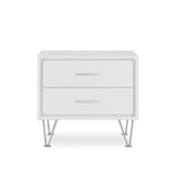 Deoss White Finish Accent Table B2726P286621