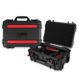 Waterproof Hard Case with Lid Storage Box and Dividers - Black Plastic Precision Instrument Case W2801P236661