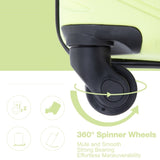 luggage 4-piece ABS lightweight suitcase with rotating wheels, 24 inch and 28 inch with TSA lock, W284P149249