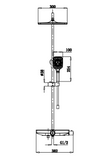 Triple function shower system Shower systems including rainfall showerheads and handheld showers W2071P227920