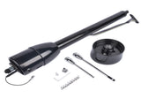 30" GM Steering Column Tilt Manual Floor Shift No Key w/ ADAPTER Hot Rod Black 74361842