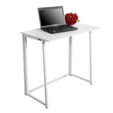 ZNTS Simple Collapsible Computer Desk White 29521212