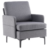 Lounge Chair, Comfy Single Sofa Accent Chair for Bedroom Living Room Guestroom, Dark Grey 88011294