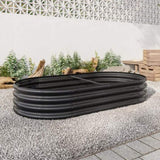 Raised Garden Bed Outdoor, Oval Large Metal Raised Planter Bed for for Plants, Vegetables, and W840102508