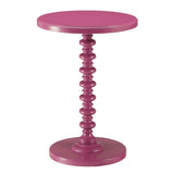 Purple Accent Table with Pedestal Base B062P209055