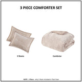 Twin/Twin XL Crushed Velvet Sherpa Reversible Comforter Set B035129824