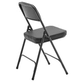 ZNTS 2 Pack Metal Folding Chairs with Padded Seat and Back, for Home and Office, Indoor and Outdoor 69307618