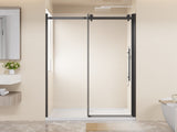48.in W x 72.in H Frameless Shower Single Sliding, 1/4 inch Thick Clear Tempered Glass Shower W3048P469329