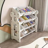 Kids Toy Organizer with 12 Bins, Multi-functional Nursery Organizer Kids Furniture Set Toy W509P288471