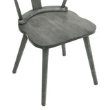 Rustic Farmhouse Dining Chairs, Solid Wood Side Chairs for Kitchen & Dining Room, Easy W2537P211109