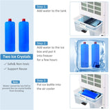 3-in-1 Air Cooler, Fan & Humidifier - Honeycomb Cooling Pad, Anion Generator, Remote Control & 26954990