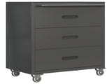 Heavy-Duty Metal Storage Cabinet with Wheels - 3 Drawer Tool Cabinet for Garage, Office, and Home 68821751