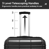 Luggage Sets ABSPC Hardshell 4pcs Luggage Hardside Lightweight Durable sets Spinner Wheels 70300009