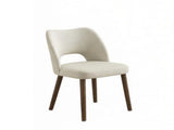 Tool-Free Assembly Dining Chairs Set, Upholstered Chenille Kitchen Chairs with Rubberwood Legs, 68287385