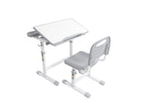 Desk and Chair Set Set with Adjustable Height, 40-Degree Tiltable Children Desktop, LED Light, 63955121