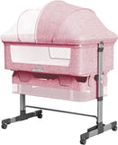 Baby Bassinet Bedside Sleeper 3 in 1 Bedside Crib, Adjustable Portable Bed for Infant/Baby/New born, 58167342