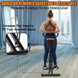 ZNTS Squat Machine for Home, Assist Trainer for Workout Foldable with Resistance Bands, for Botty 68966373