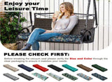 Outdoor Bench Cushion, 63 20 4 Inch, Tufted Waterproof Swing Cushion with Ties, for Patio Bench 31309036