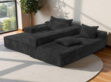 Modular Couch, Boneless Sofa for Living Room, Fluffy Comfy Couch with Deep Seat, Modular W3653P555773