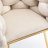 Luxury modern simple leisure velvet single sofa chair bedroom lazy person household dresser stool W1170109311
