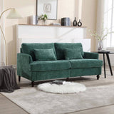COOLMORE Mid Century Modern chenille Fabric Loveseat sofa, 2-Seat Upholstered Loveseat Sofa Modern W395P151896