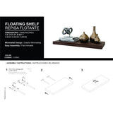 Cognac Floating Shelf B062P252137