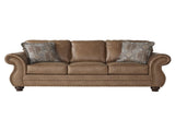 Leinster Faux Leather 3-Piece Sofa Set with Antique Bronze Nailheads T2574P196933