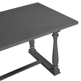 6-Piece Table and Chair Set with Special-shaped Legs and Foam-covered Seat Backs&Cushions for 45811893