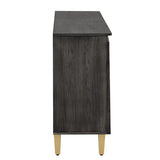 TREXM 60" Retro Buffet Cabinet with Storage, 4-Door Vintage Sideboard Cabinet with Dimensional N715P290575E