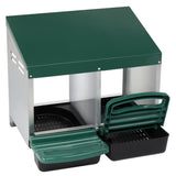 ZNTS 2 Compartment Roll Out Nesting Box with Plastic Basket, Egg Nest Box Laying Box Hens 49949210