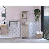 St. Clair Linen Cabinet, Two Interior Shelves, Two Open Shelves, Single Door B070P188850